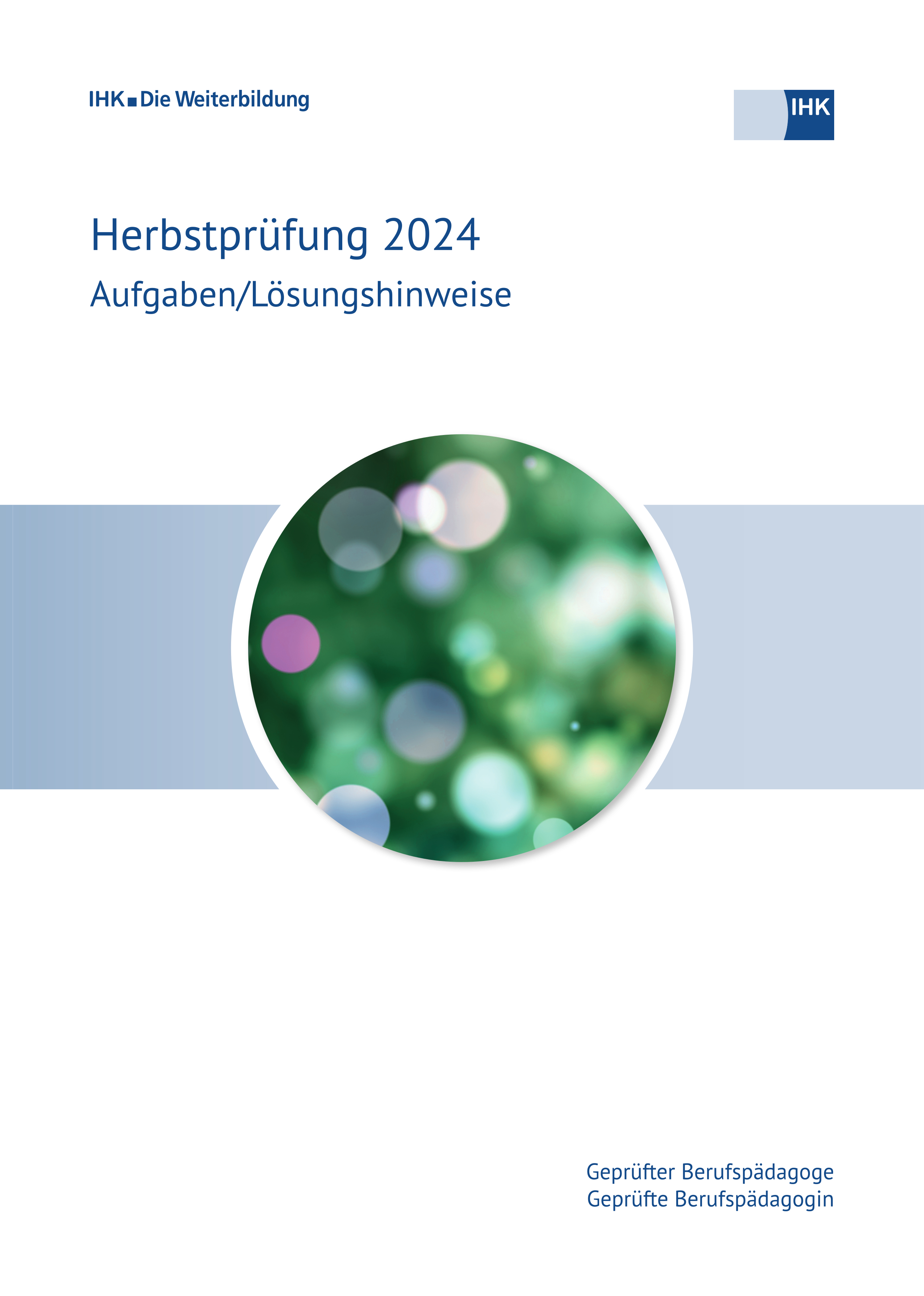 Cover von Geprüfte Berufspädagogen eBook - Herbstprüfung 2024 (Verordnung 2009)